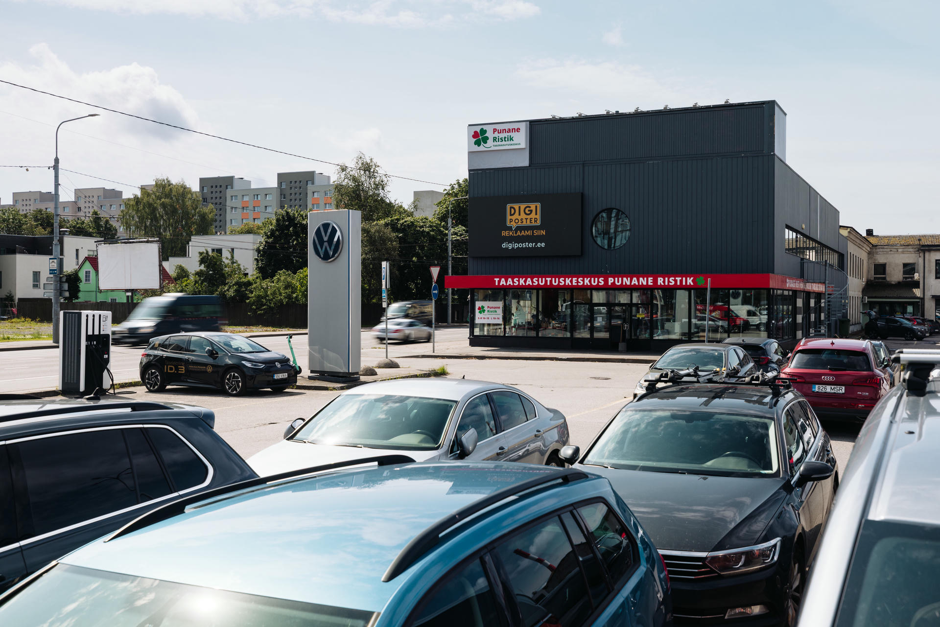 Mustamäe tee reklaminis LED ekranas Taline