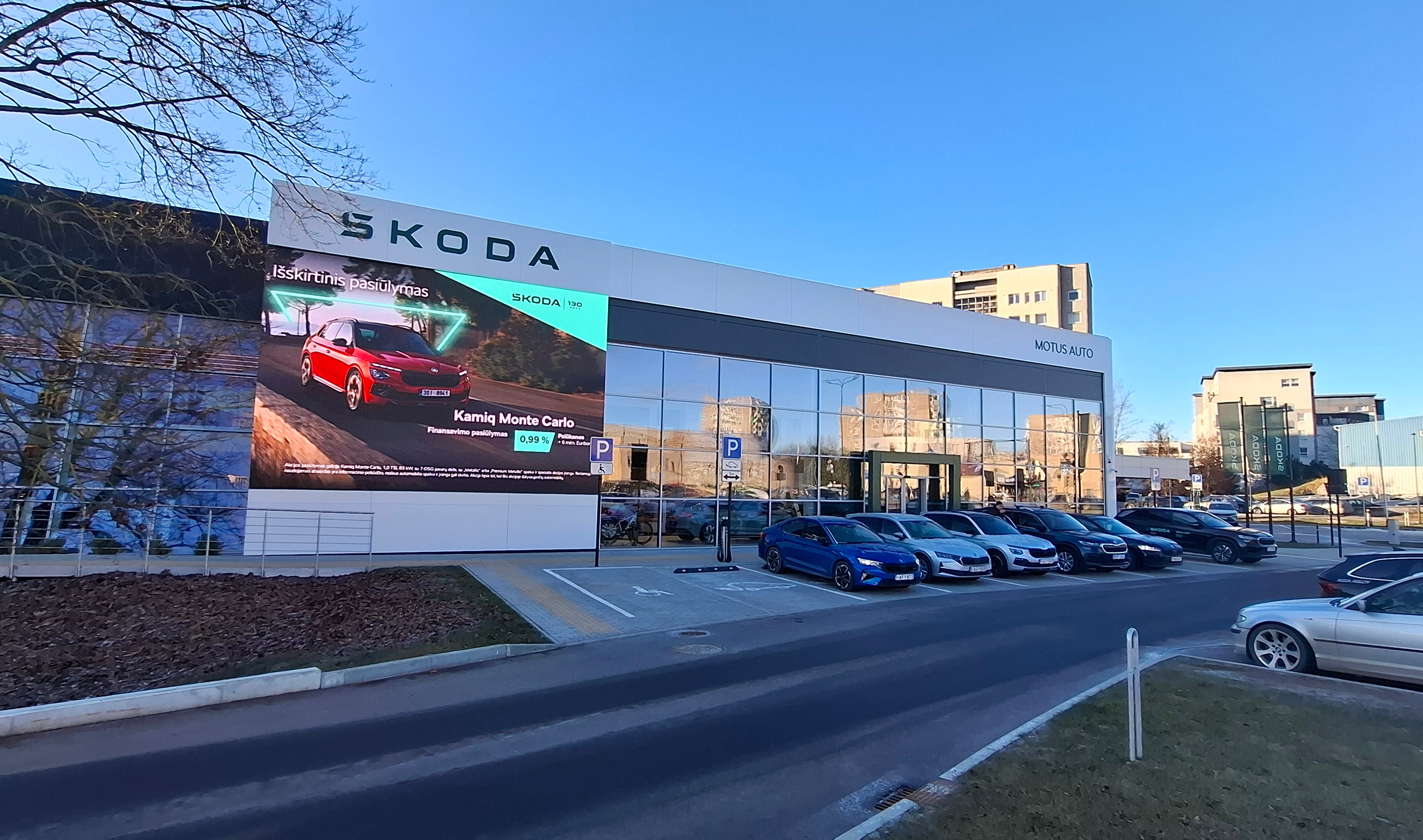 ŠKODA müügisalongi LED-ekraan